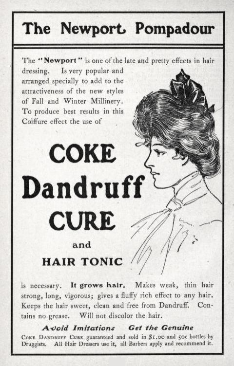 1903 Coke Shampoo advertisement