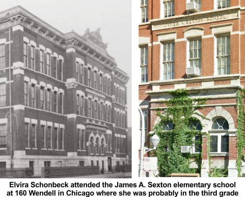 Elvira Schonbeck attended James Sexton elementary school in Chicago