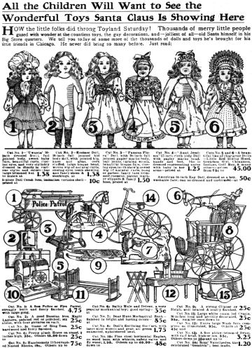 Christmas toys in 1903
